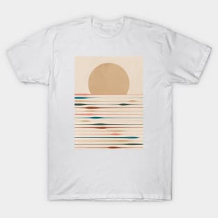 Sunset Modern - Colorful Lines 3 T-Shirt